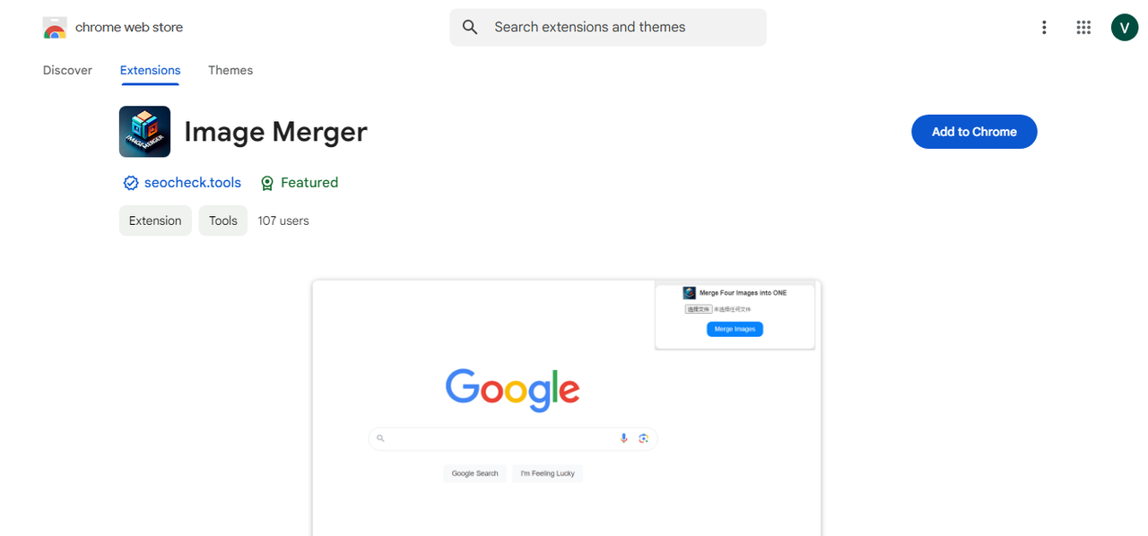 Añadir imagen a la imagen en línea con Extensión de Chrome
