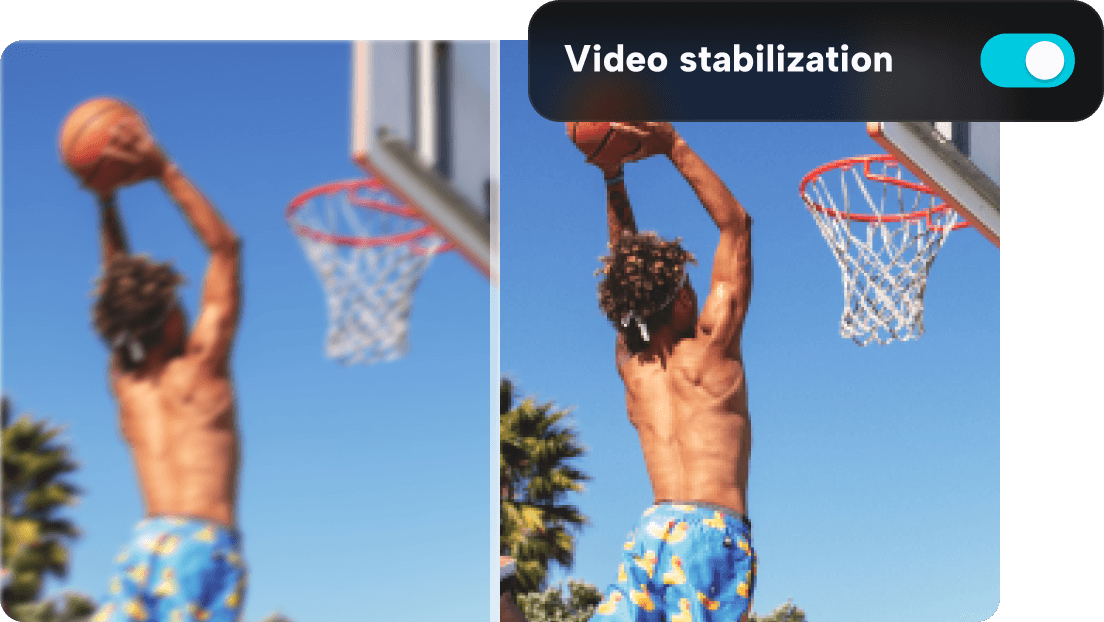 Stabilizza i video con un clic