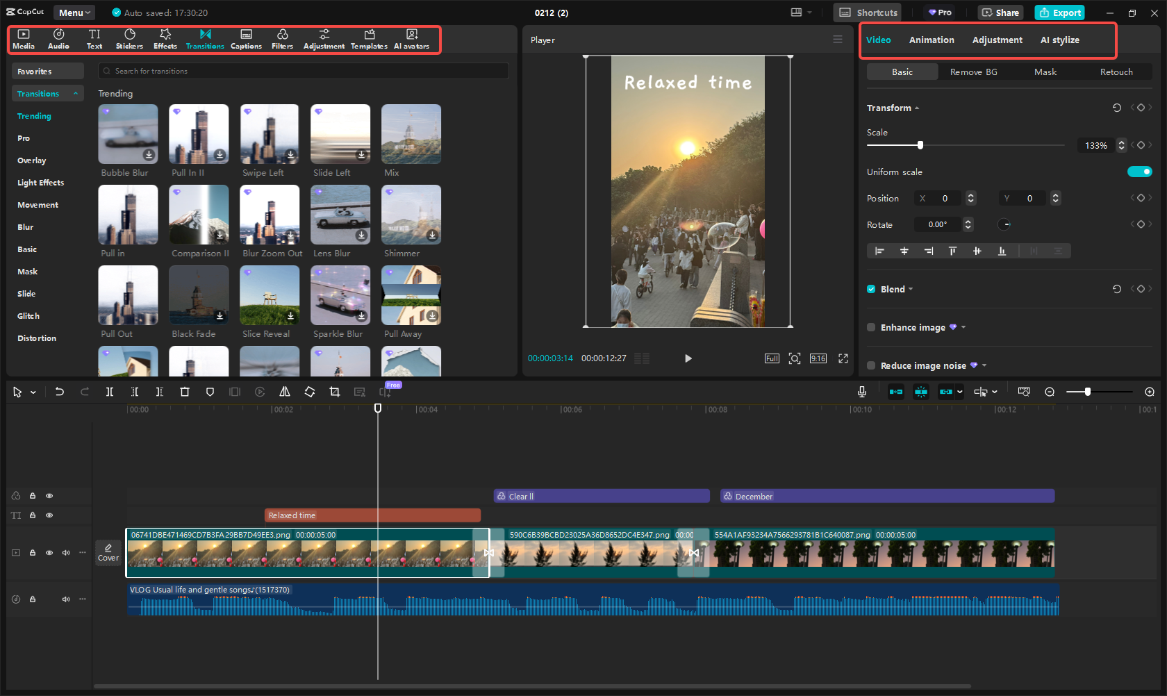 Editing