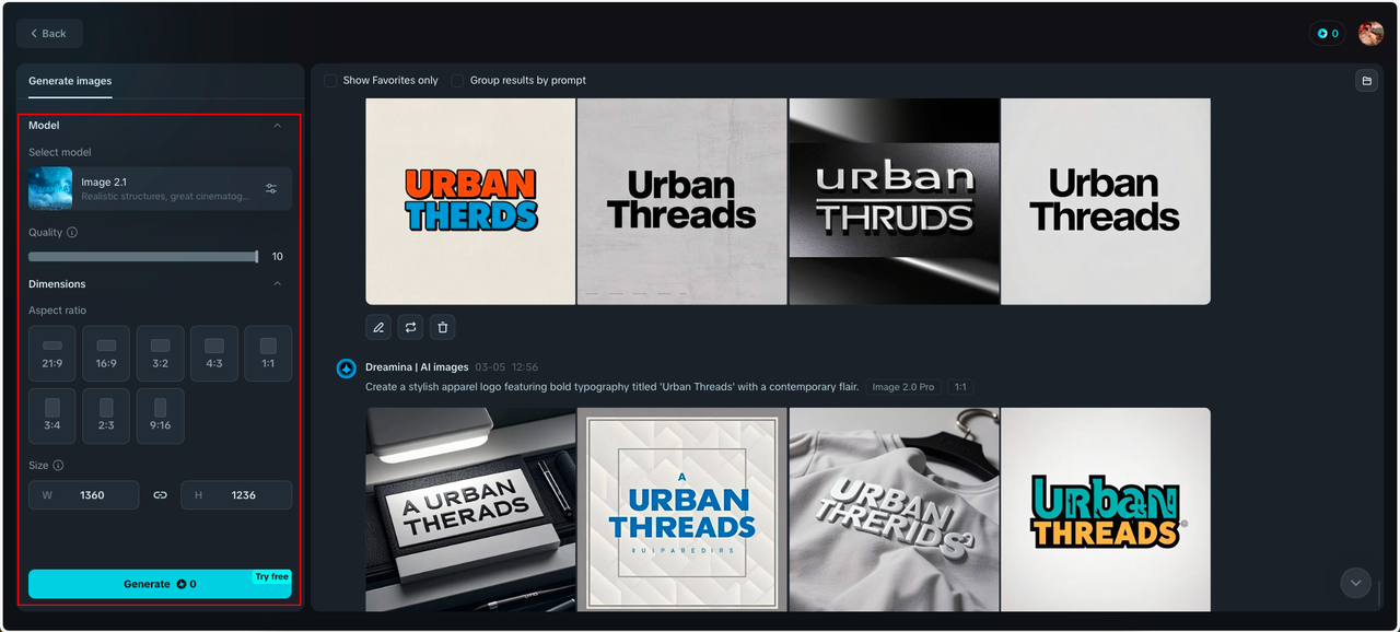 Générez les meilleurs logos de vêtements