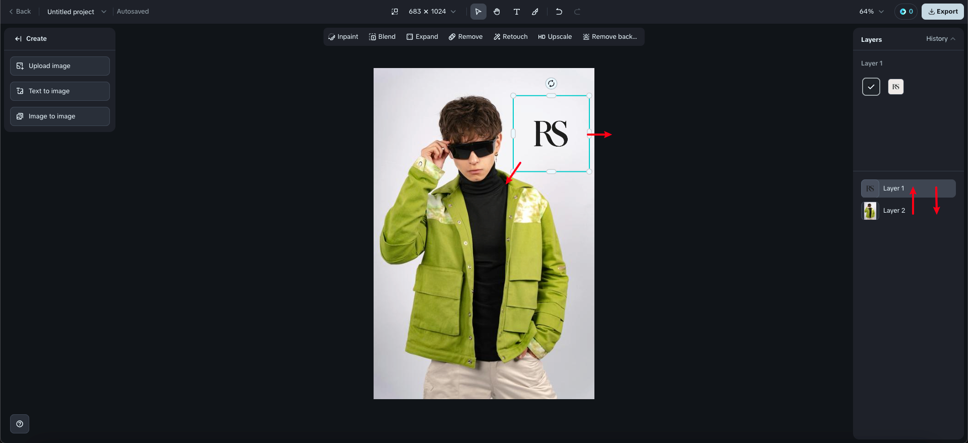 Insérer le logo sur l'image gratuitement