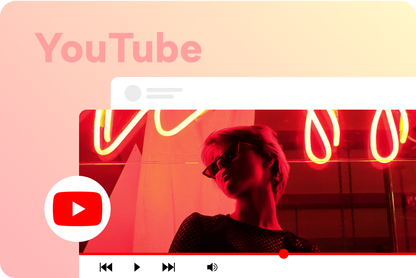 YouTube videoları için online video editör