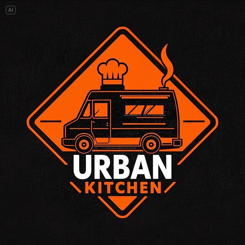 Gourmet food truck logo design