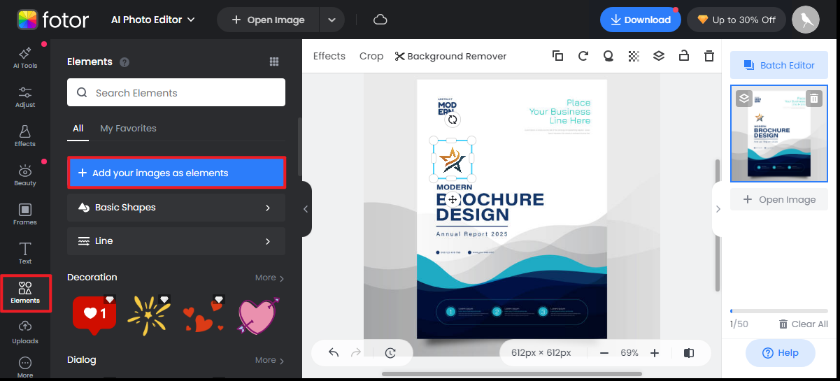 Outil gratuit d'ajout de logo à l'image en ligne