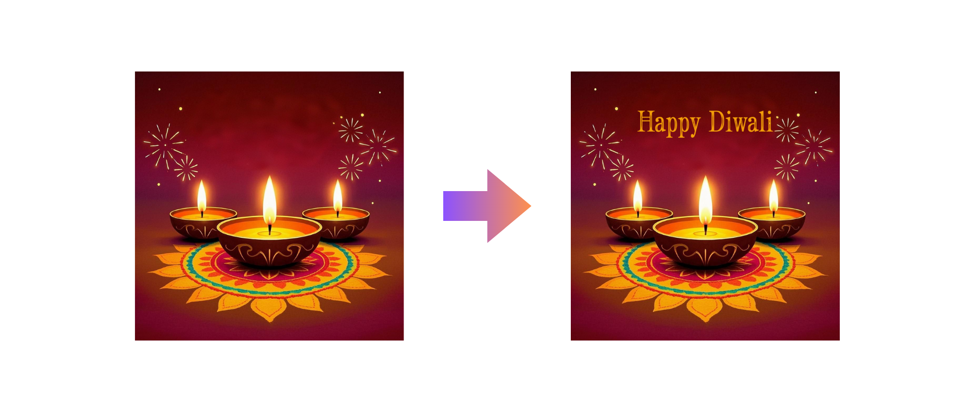 Diwali wishes with name and photo