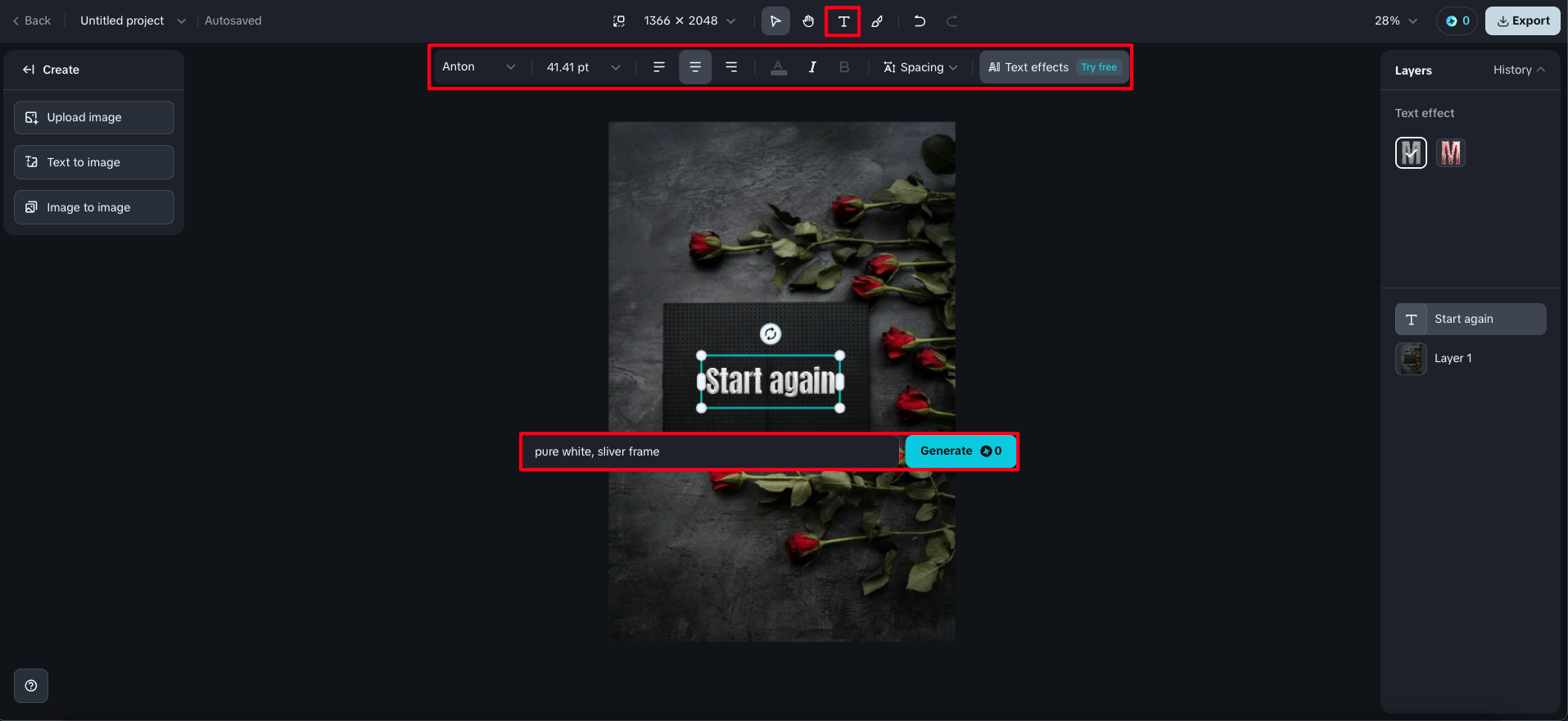 Using text effects