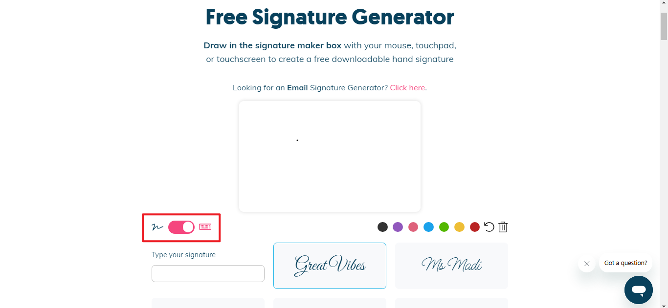 Crea firma scritta a mano online gratuitamente