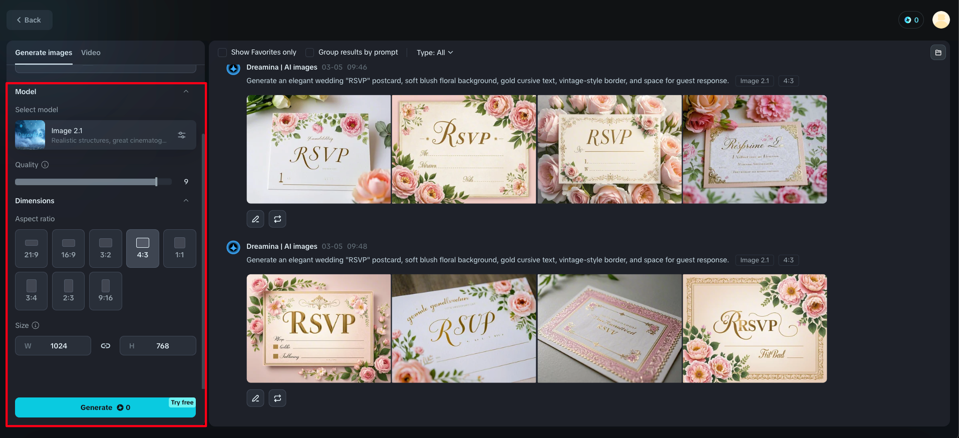 Wedding invitations with RSVP postcards