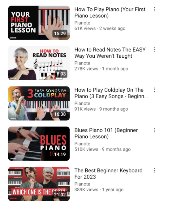 Experimentar diferentes ideias de conteúdo para aumentar o envolvimento do YouTube