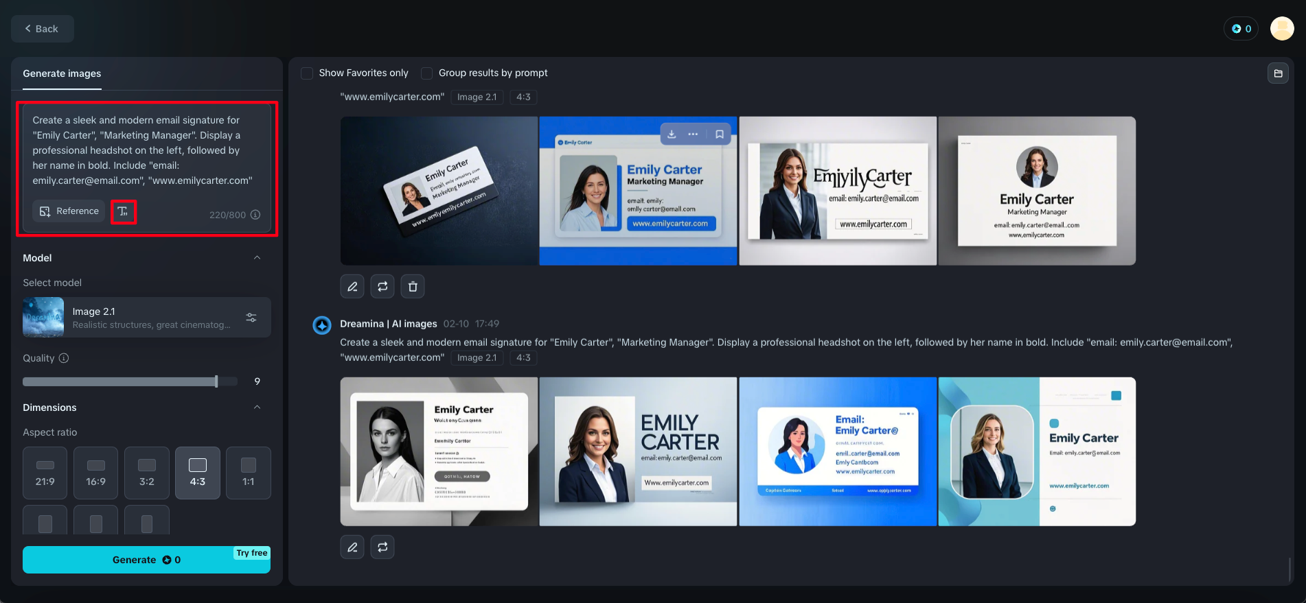 Criador de assinatura de e-mail gratuito online
