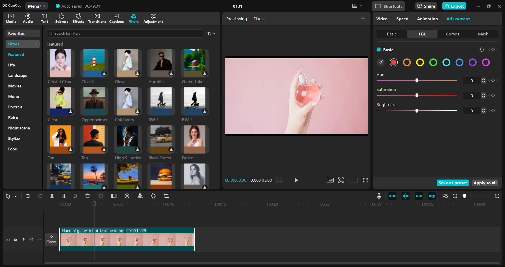 Antarmuka editor video dekstop CapCut - alat yang berharga untuk mengedit iklan video untuk YouTube
