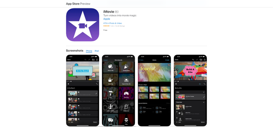 iMovie: Your creative companion for iPhone video editing