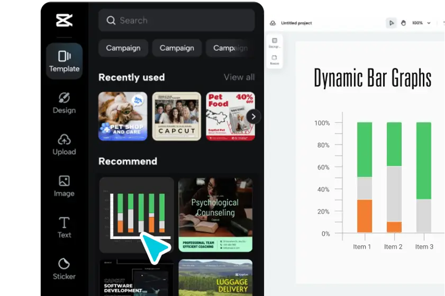วิธีทำกราฟแท่ง