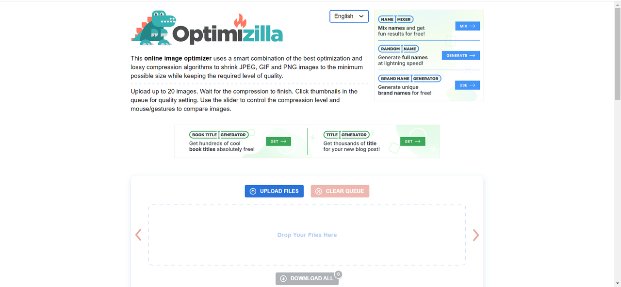 Online Image Compressor - Optimizilla