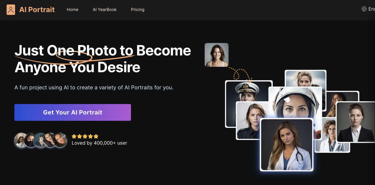 AI Portrait Apps Online - AI Portrait Step1