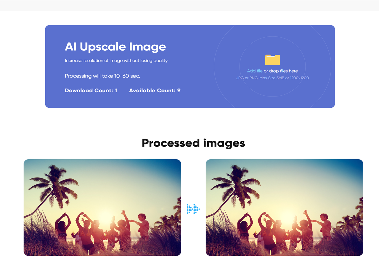 AI alternatives to unblur images - Image Upscaler