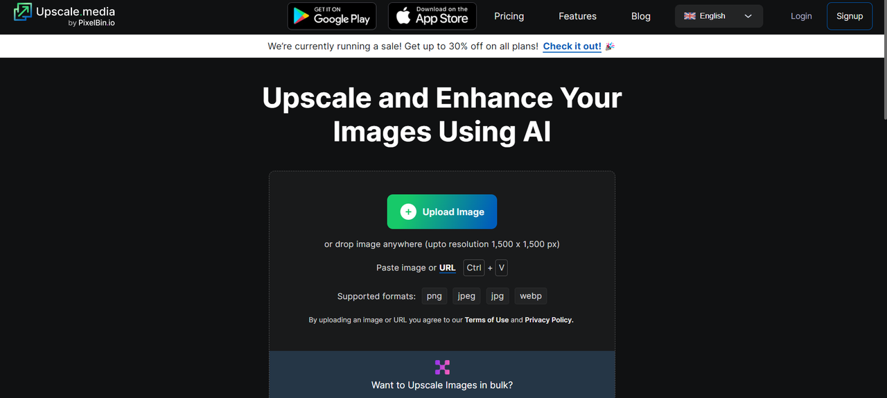 AI image upscalers - Upscale.media