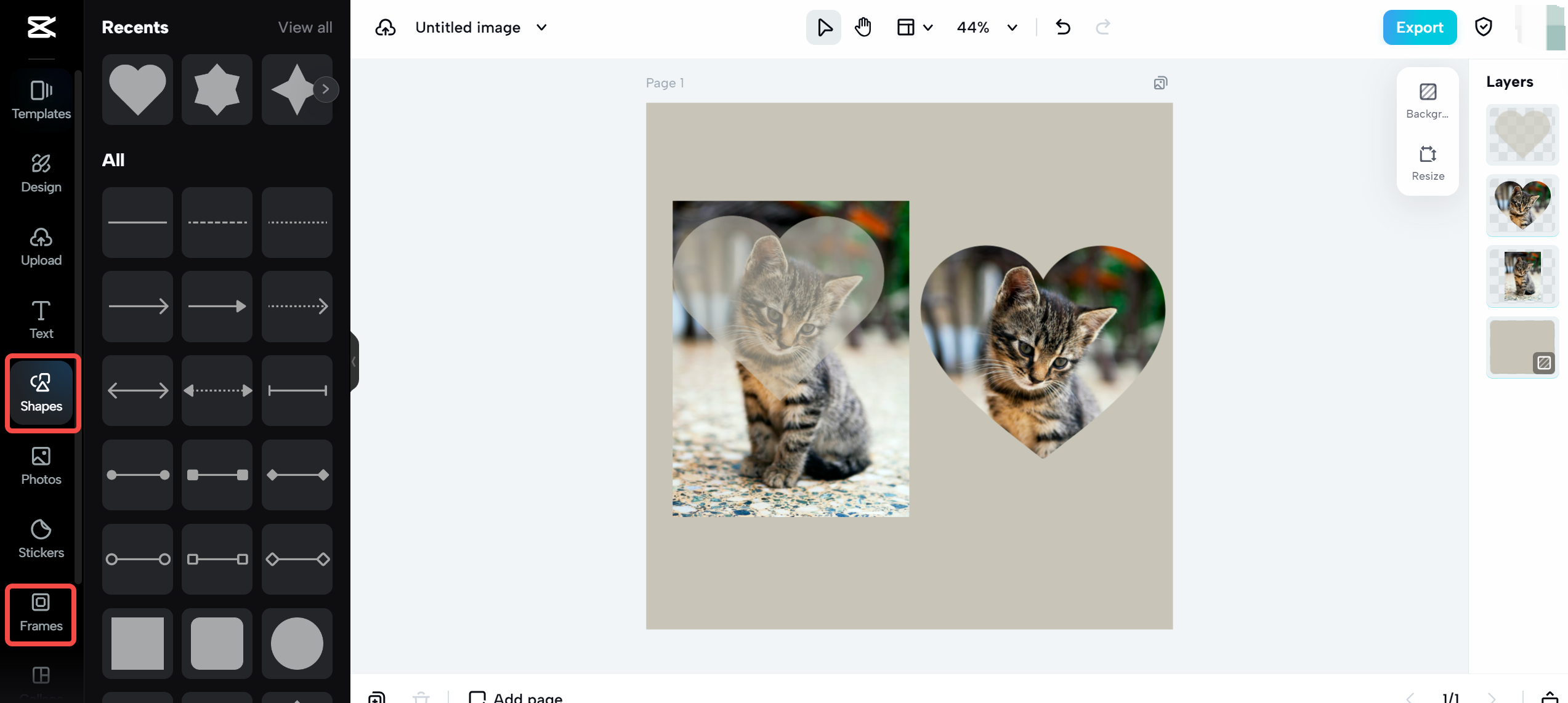 capcut photo shape editor