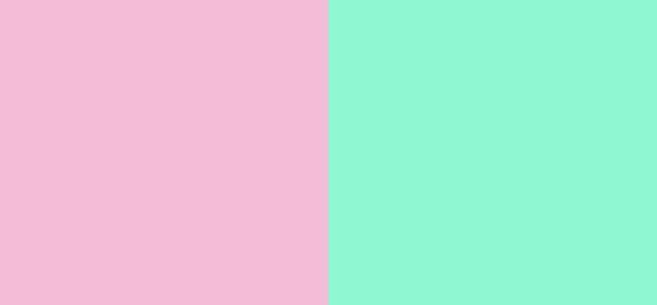 Pink and mint green color combo