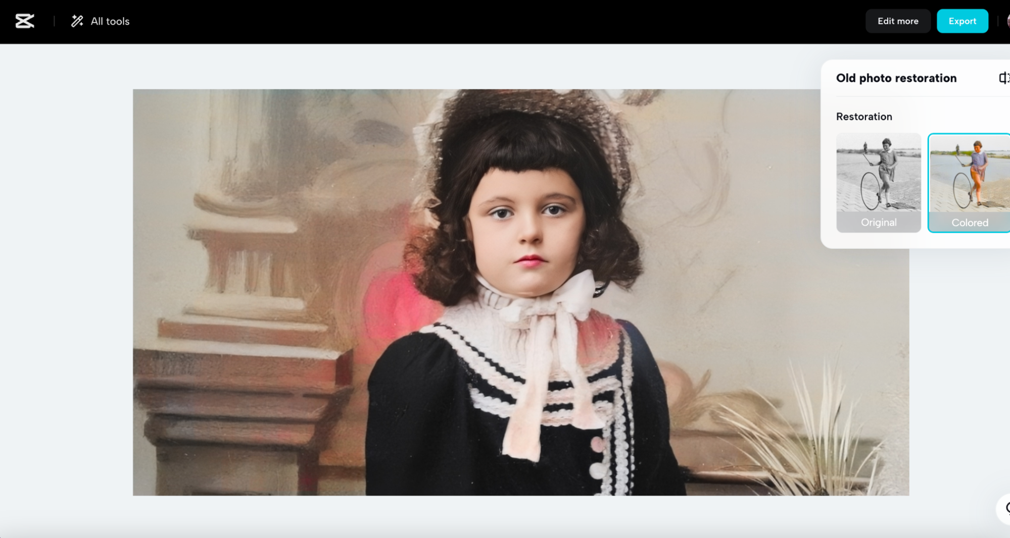 Download and preserve your restored photo