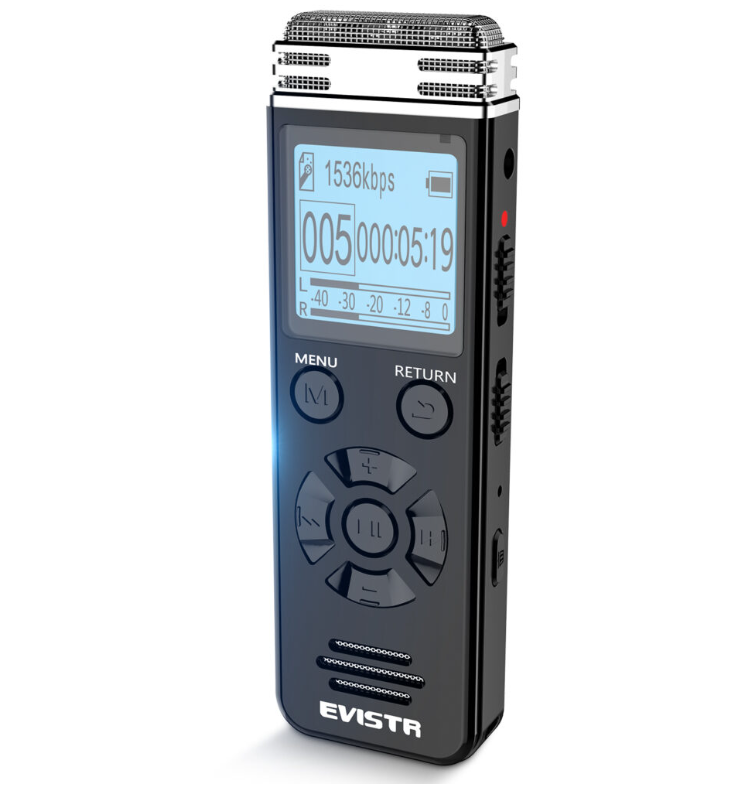 EVISTR 16GB digital voice recorder