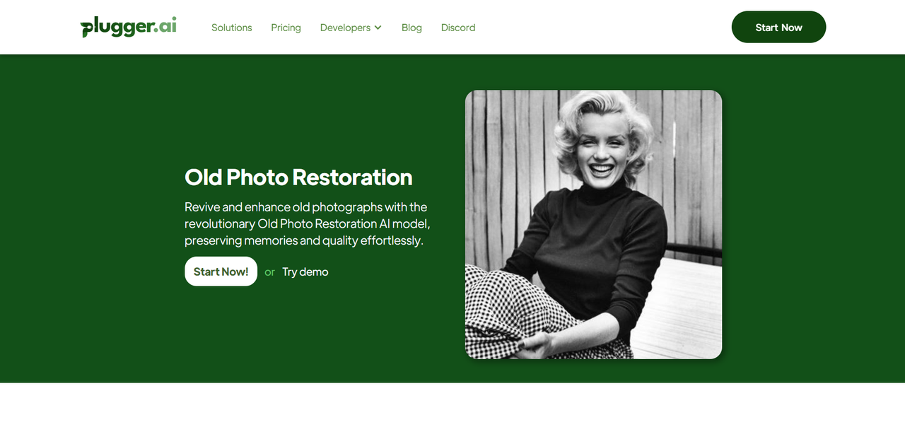 plugger.ai old photo restoration tool