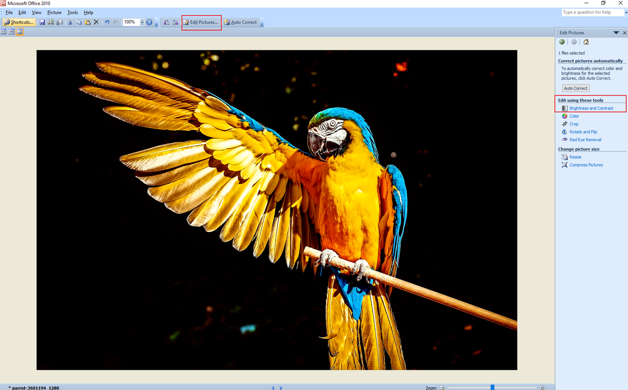 How to edit media on Microsoft's Picture Manager. 