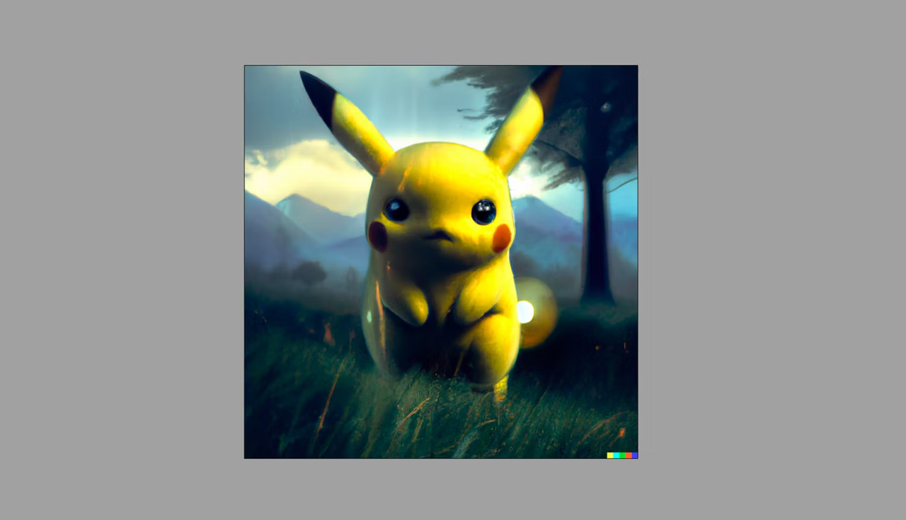 Pikachu art prompt