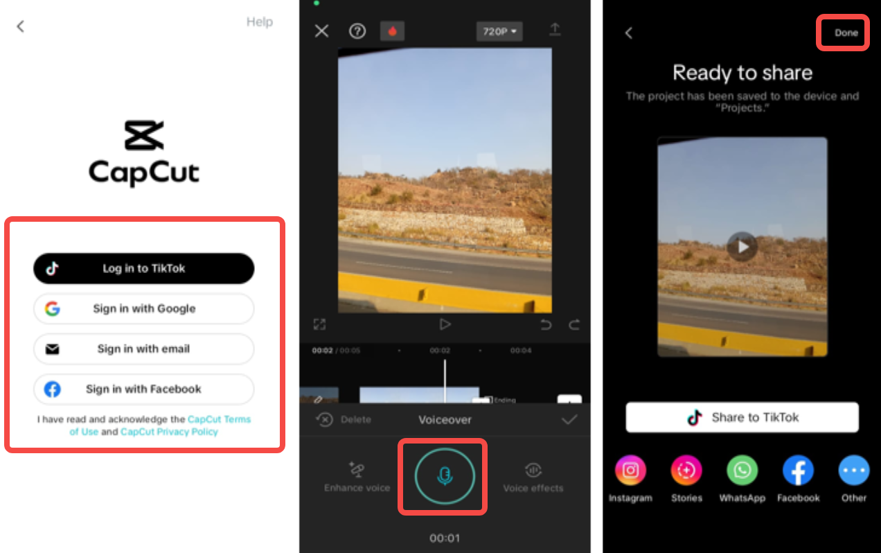 How to record audio with an iPhone with CapCut