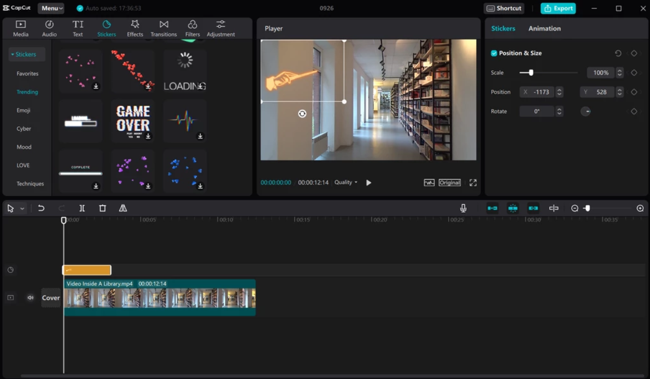 CapCut desktop video editor