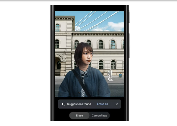 Erase all distractions with Google Photos Magic eraser