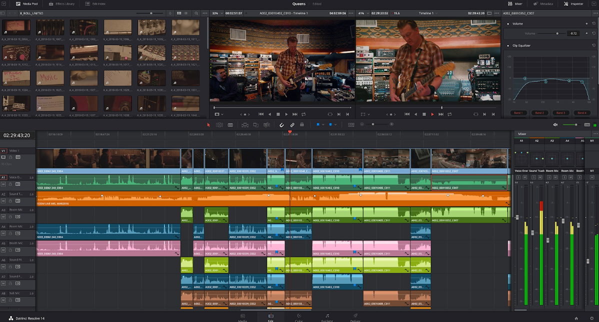 Video features of DaVinci Resolve