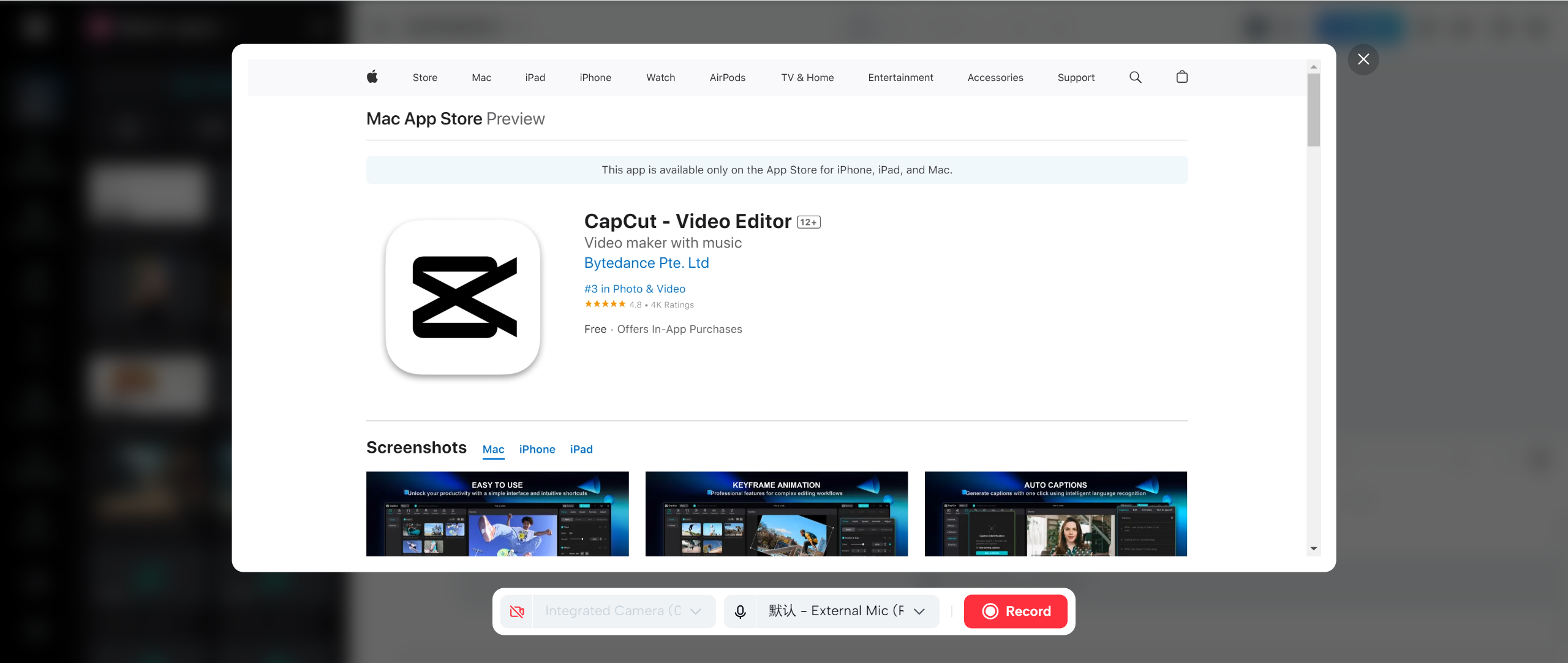 An ultimate alternative to screen recorder: CapCut online video editor