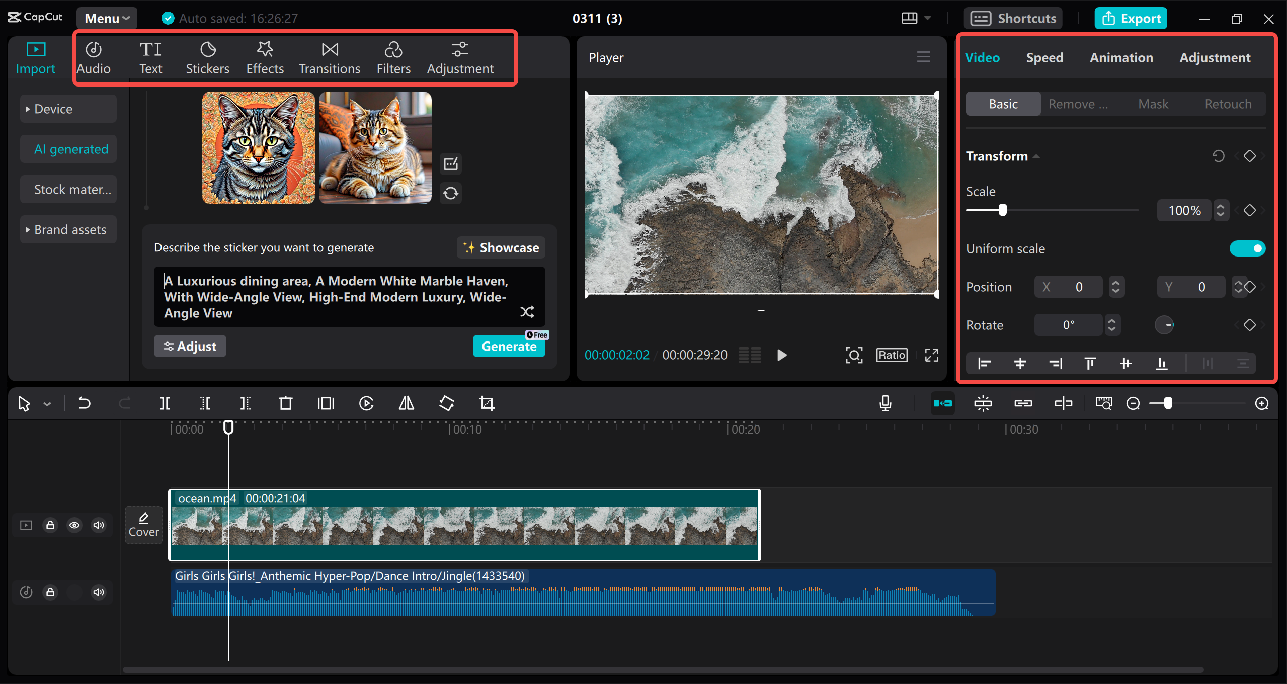 Edit video with CapCut desktop video editor