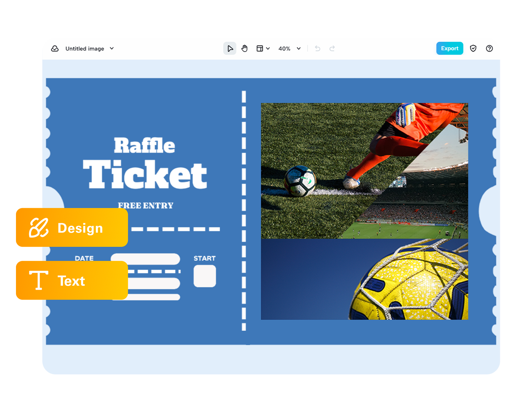 Free & Online Raffle Ticket Maker - Customized Design