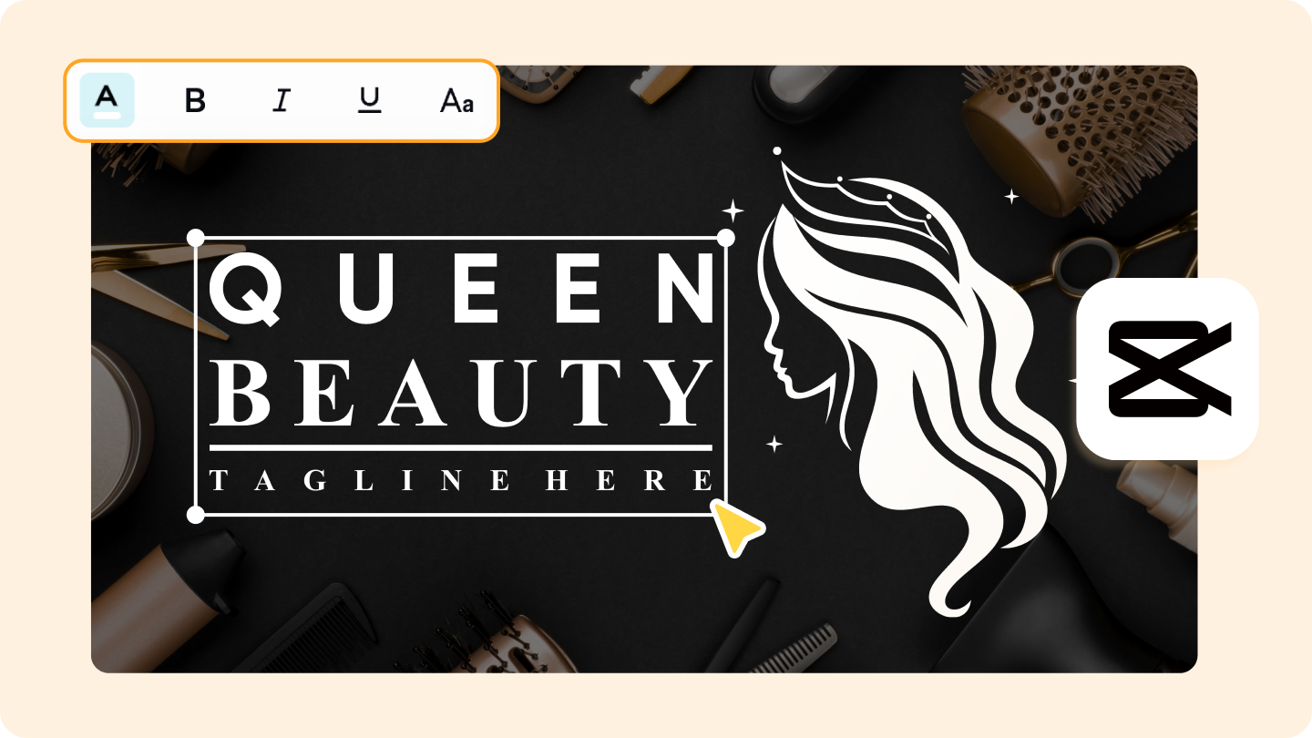 beauty salon design logo