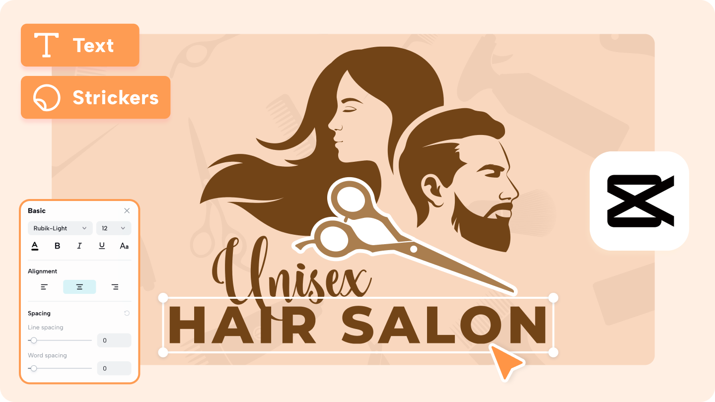 hair stylist logo design