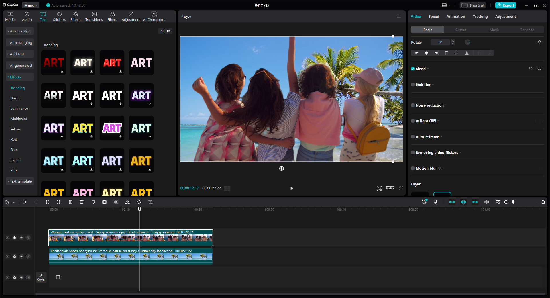 CapCut desktop video editor