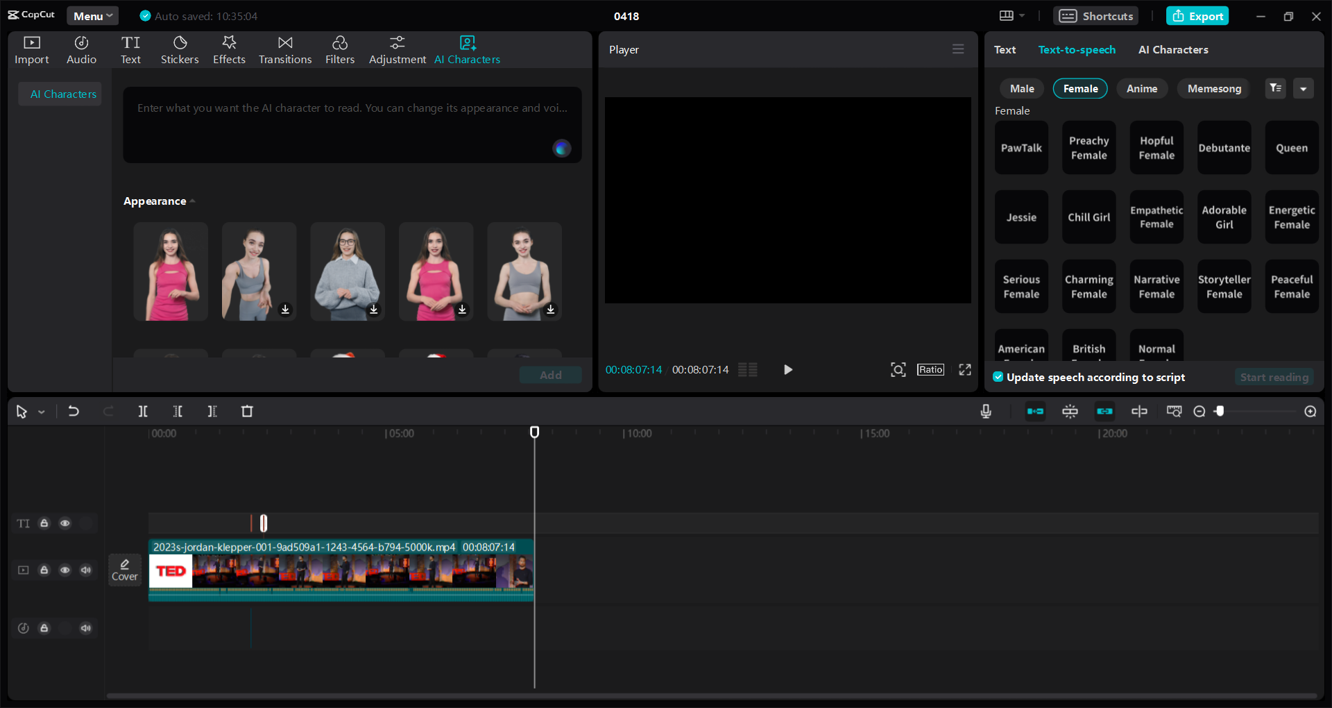 CapCut desktop video editor