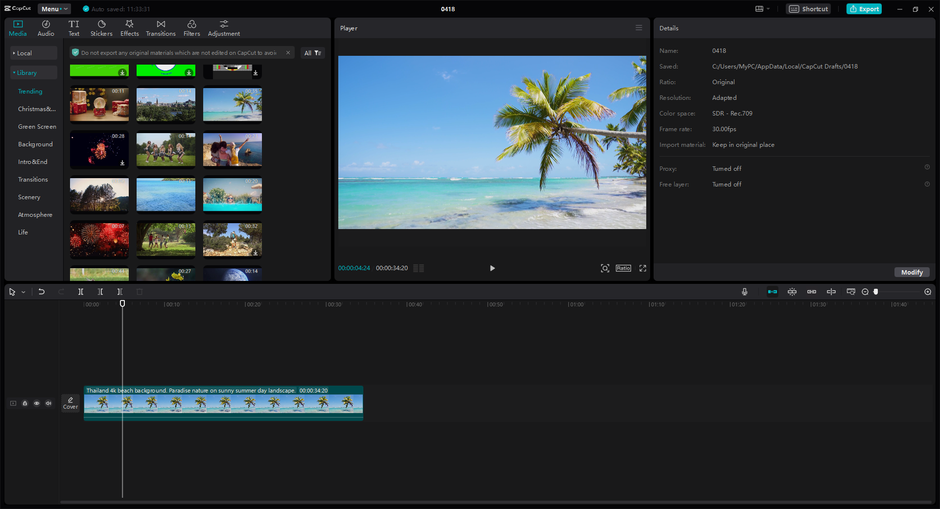 CapCut video editor