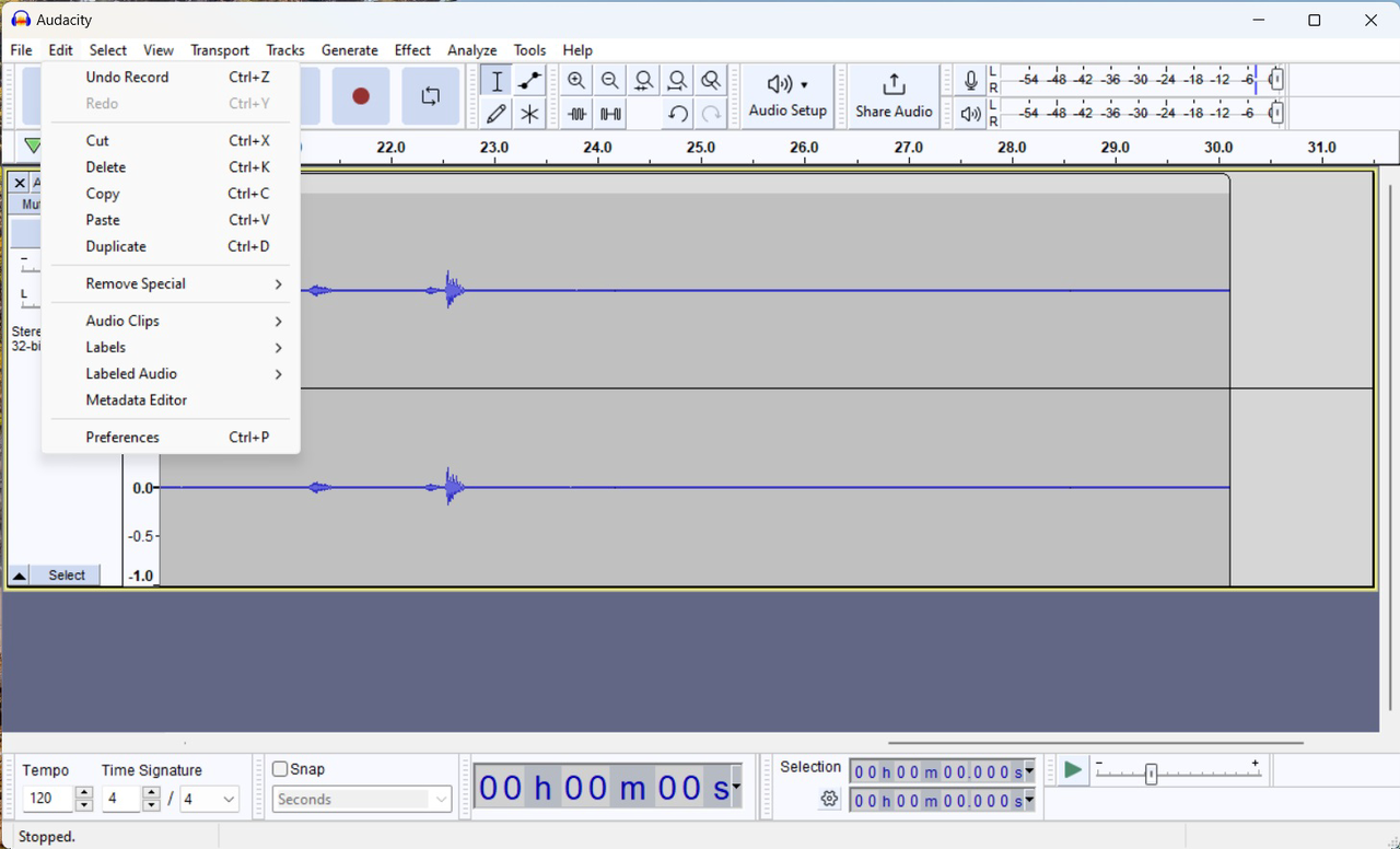 How to edit audio with Audacity