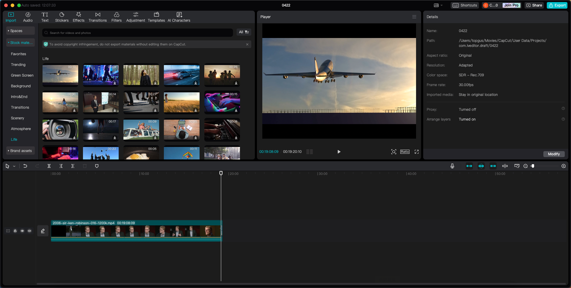 CapCut video editor