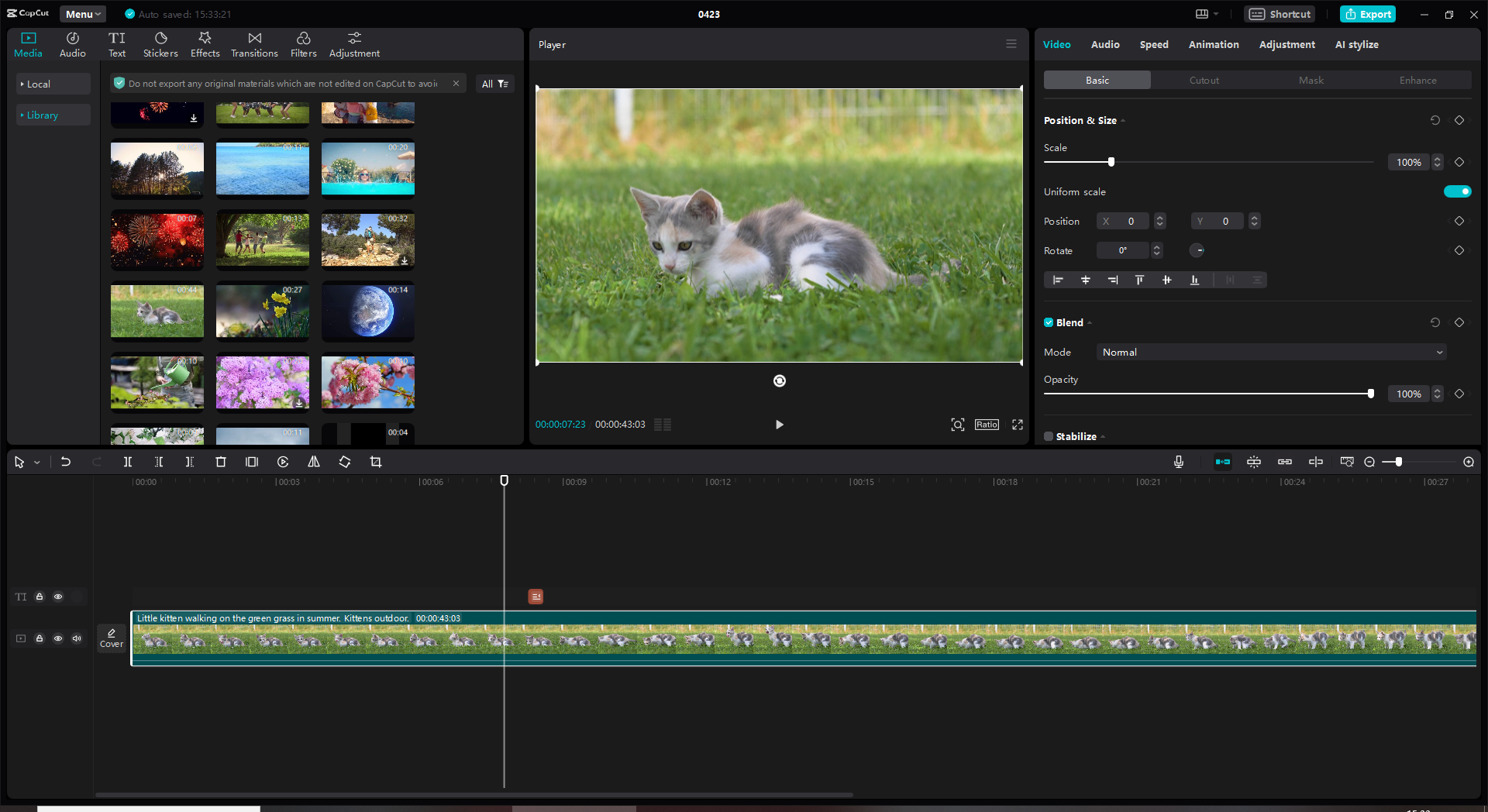 CapCut video editor