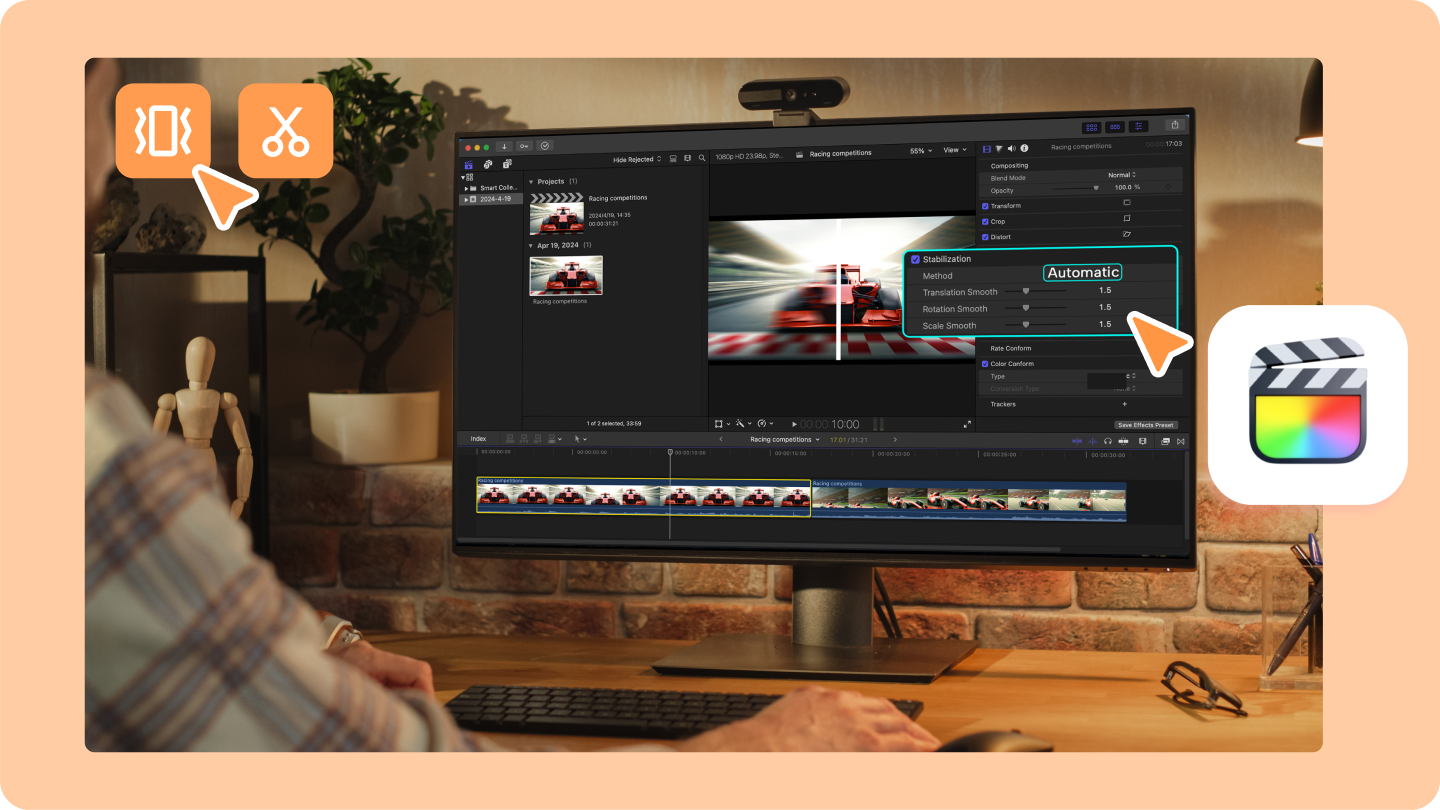 Final Cut Pro Stabilisator