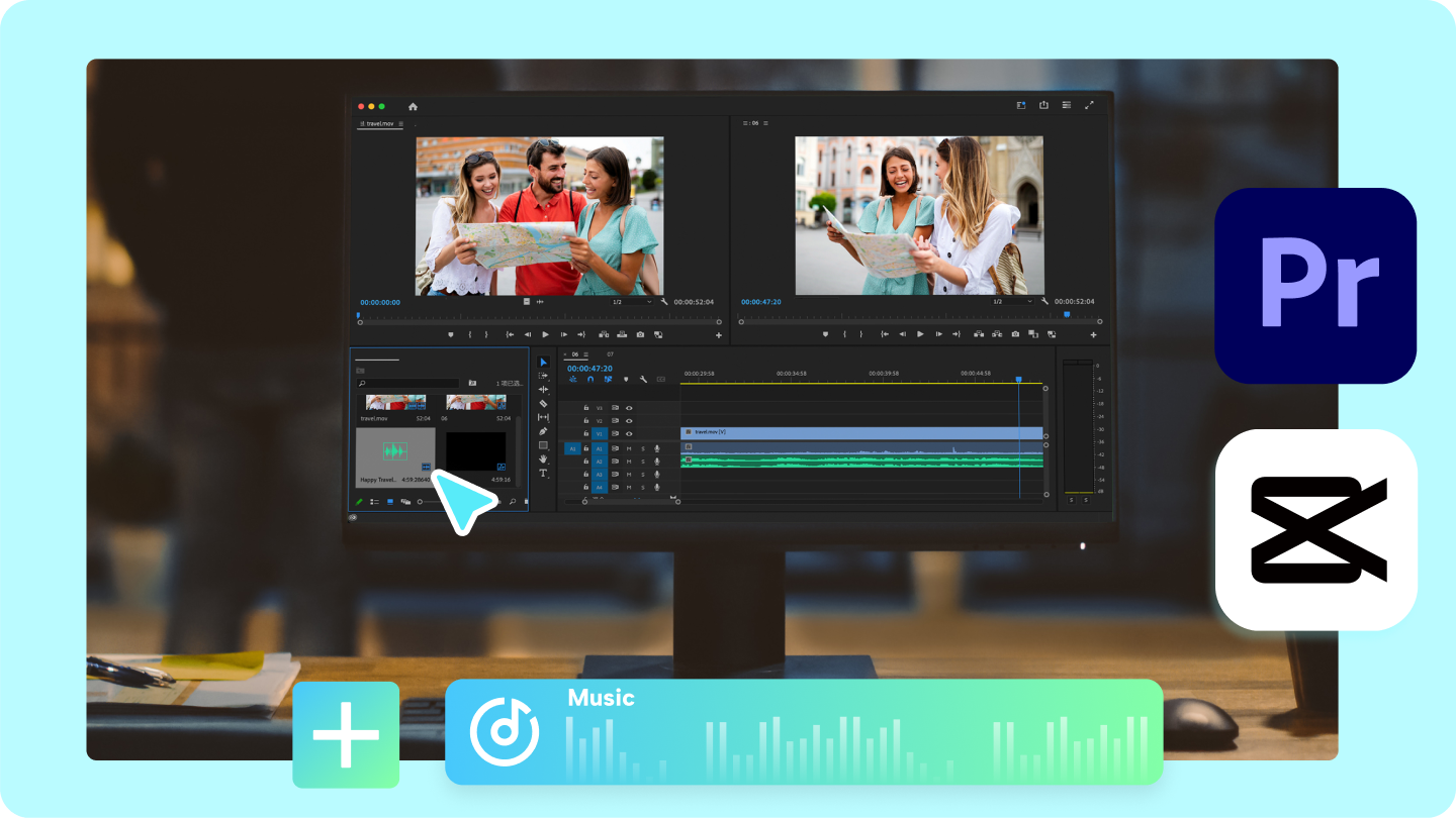 Come aggiungere musica in Premiere Pro