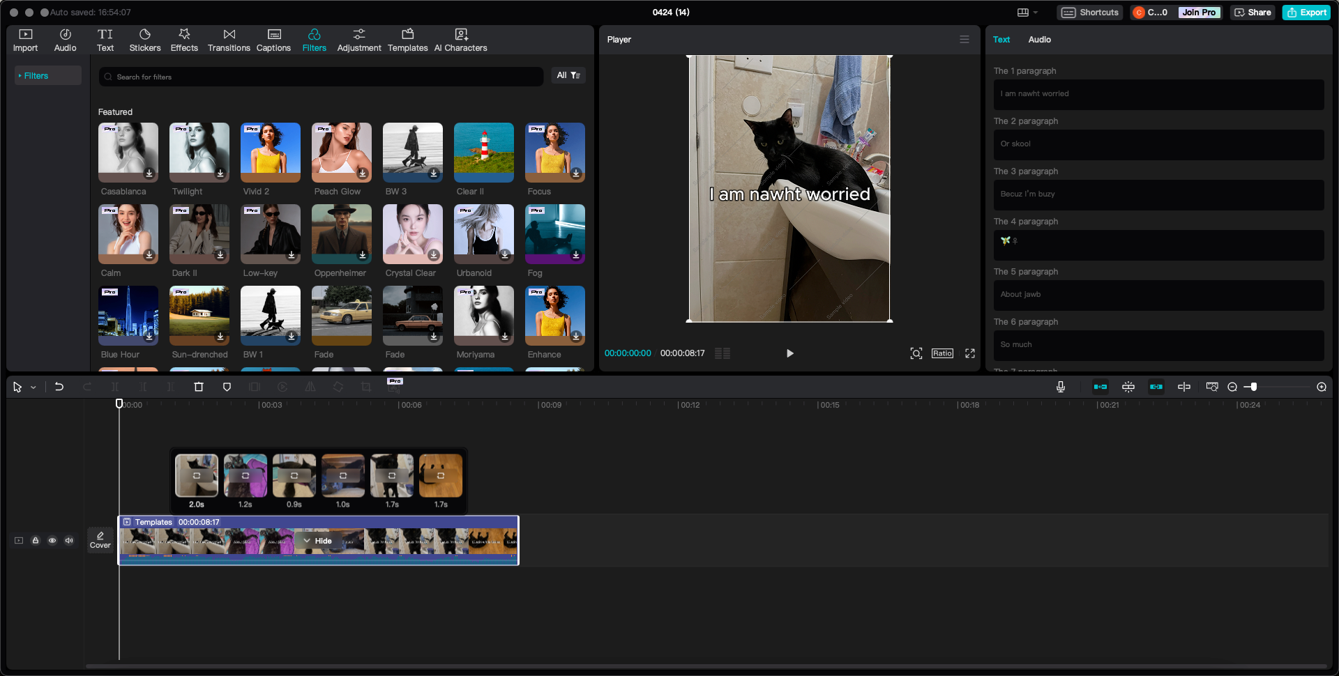 CapCut video editor