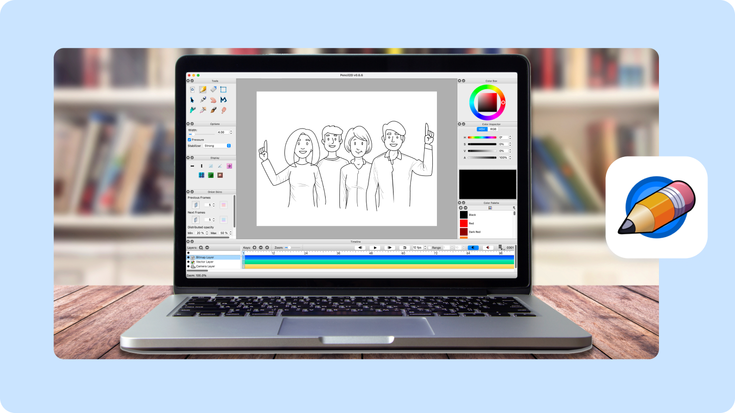 Logiciel d'animation pencil2d