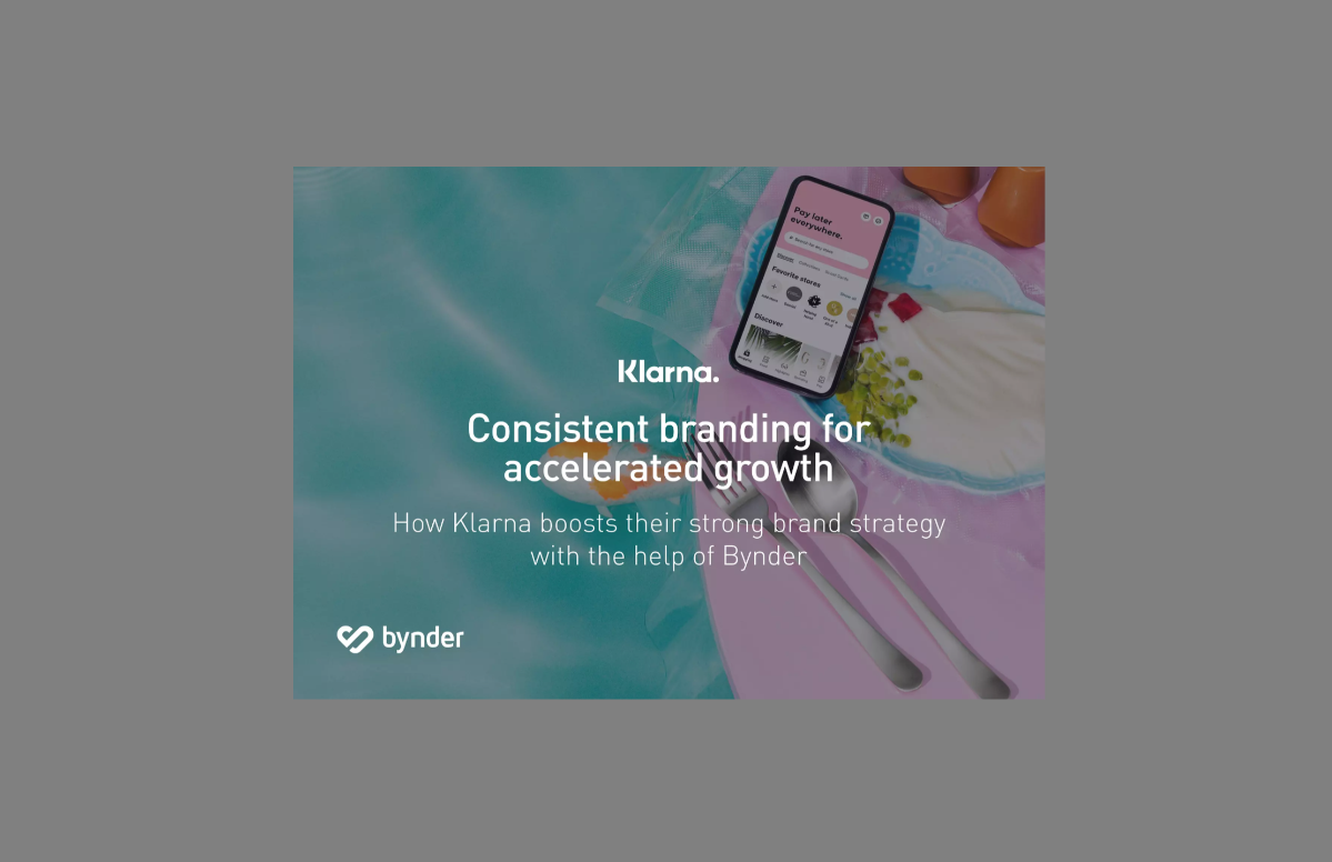 Impact of Bynder on Klarna's brand asset management