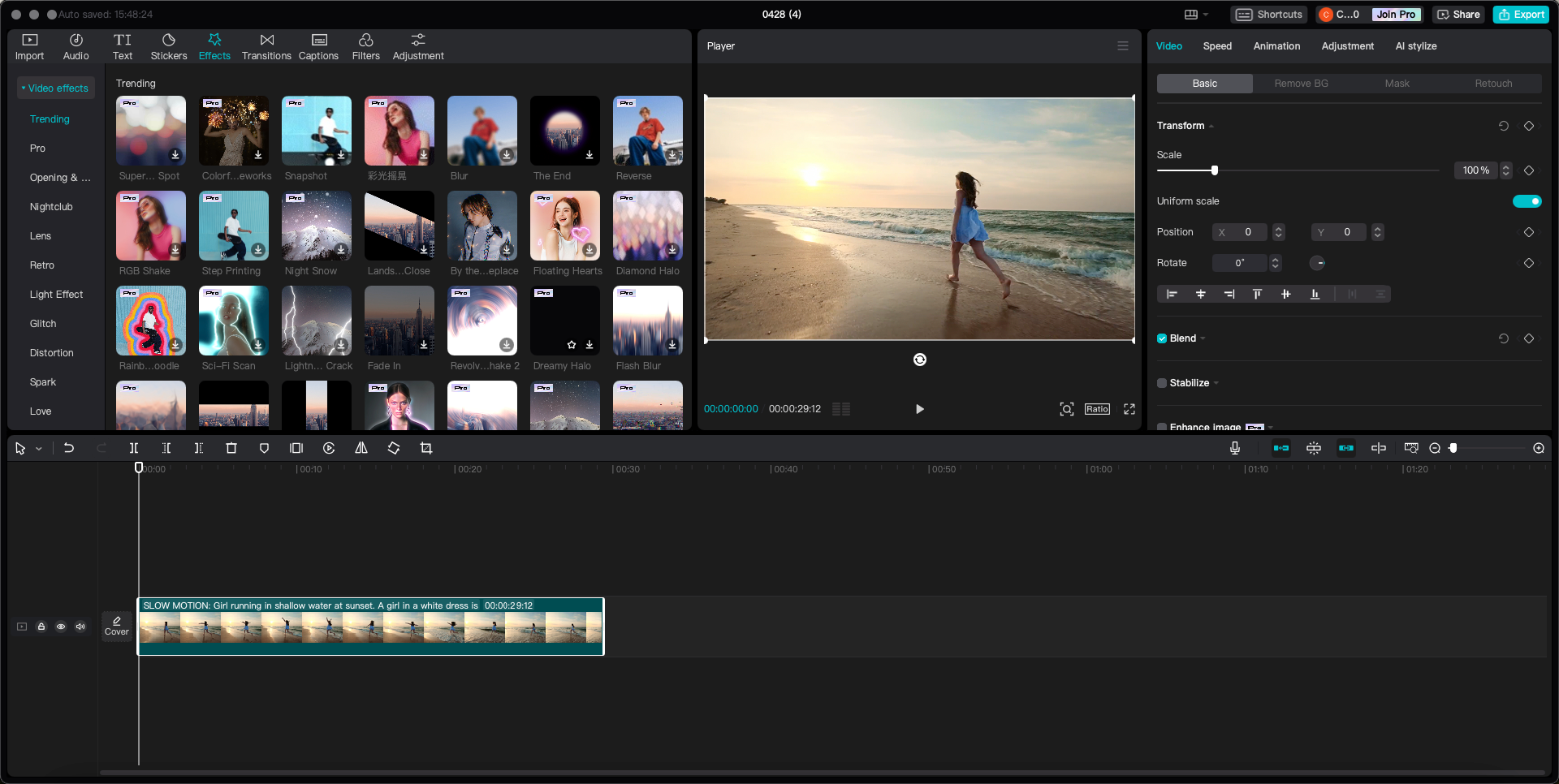 CapCut video editor