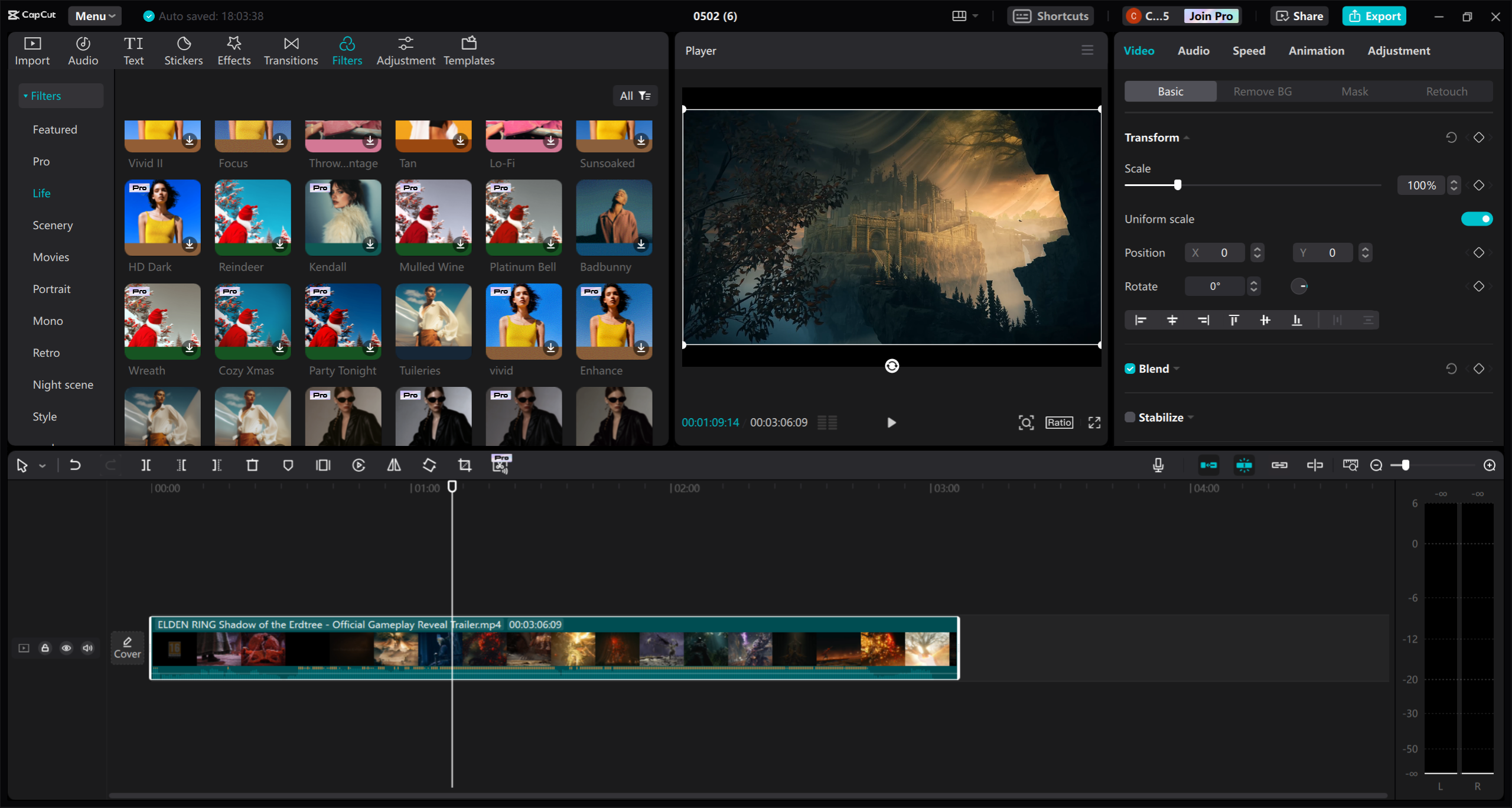 CapCut video editor